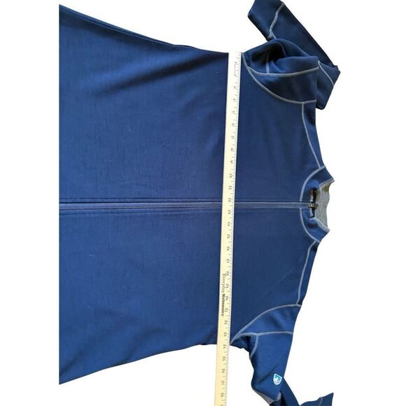 KUHL Men’s Team Full Zip Sweater size XL Merino Wool Blue - Picture 7 of 9